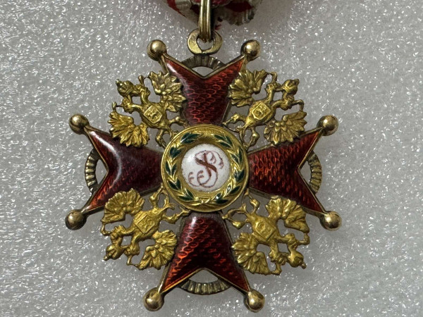 Знак ордена Святого Станіслава 3-го ступеня. 871