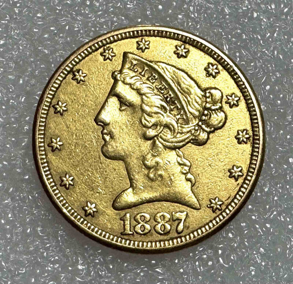 5 Долларов 1887 год. США. 769