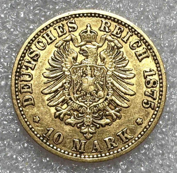 10 Марок 1875 рік Пруссія. 904