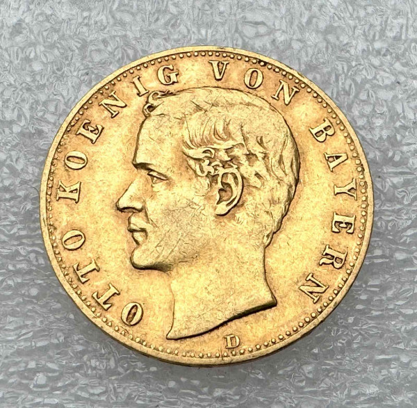 10 Марок 1893 год Бавария. 1129