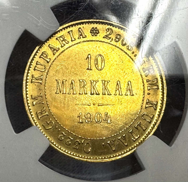 10 Марок 1904 год.  Для Финляндии. 1115