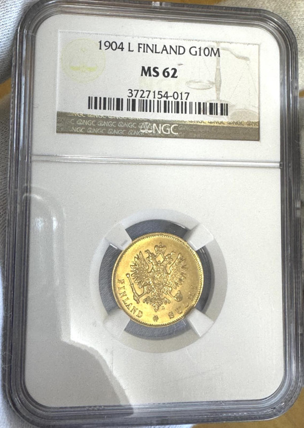 10 Марок 1904 год.  Для Финляндии. 1115