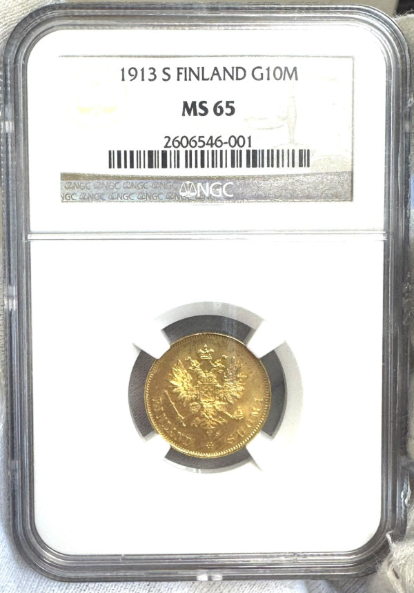 10 Марок 1913 рік.  Для Фінляндії. 1137
