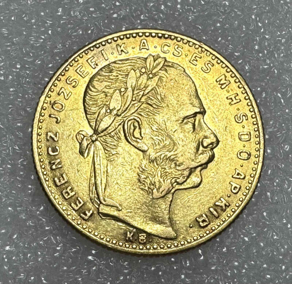 20 Франков - 8 Форинтов 1889 год. Венгрия. 833