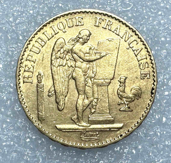 20 Франков 1878 год. Франция. 585