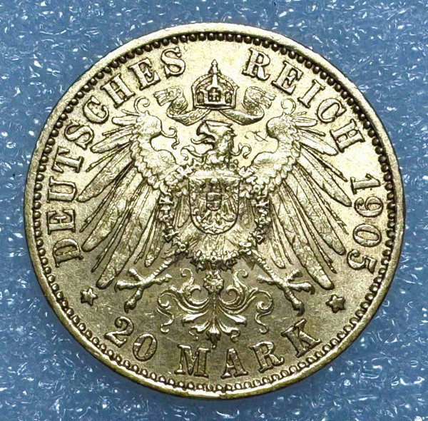 20 Марок 1903 год. Вюртемберг. 60