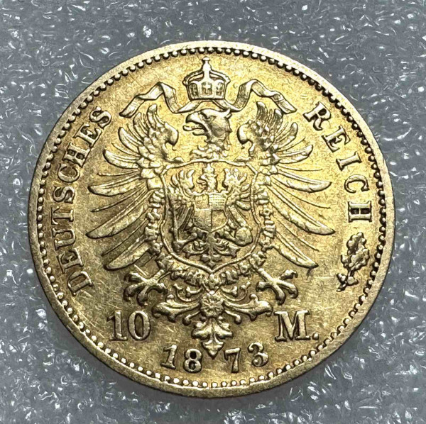10 Марок 1873 рік Баден. 908