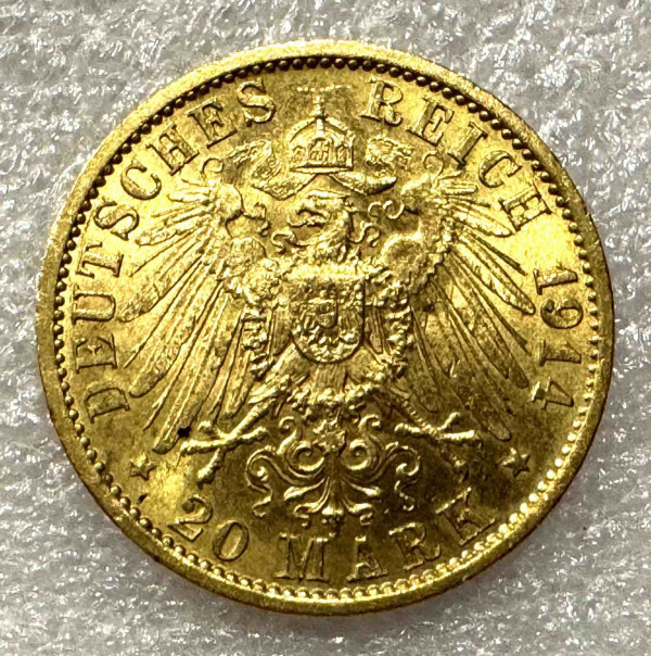 20 Марок 1914 рік  Пруссія. 793