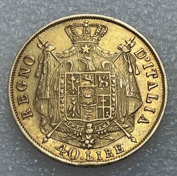 40 Лір 1814 рік Італія. 492