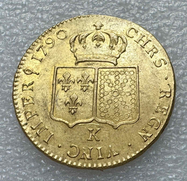 2 Луидора 1790 год Франция. 1229