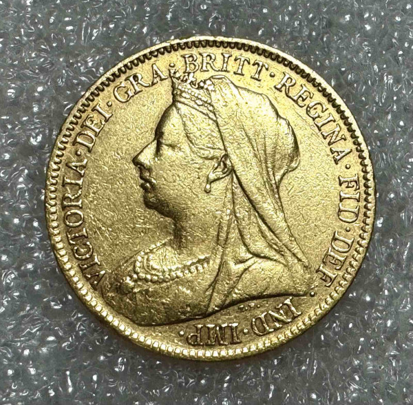 1/2  Соверена 1901 рік Великобританія. 1123