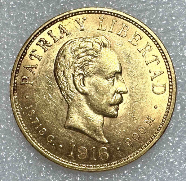 10 Песо 1916 рік Куба.  730