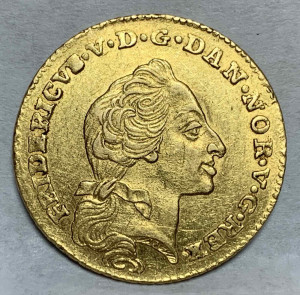 12 Марок 1761 год. Дания.