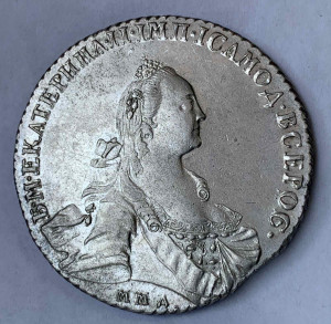 Рубль 1768 год. ММД.