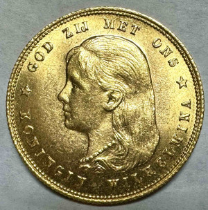 10 Гульденов 1897 рік  Нідерланди.