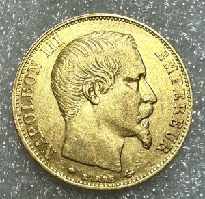 20 Франків 1859 рік  Франція.