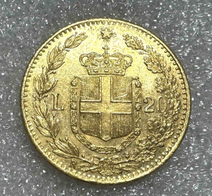 20 Лир 1882 год. Италия.