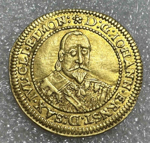 Дукат 1637 рік. Саксонія.