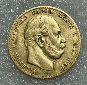 10 Марок 1873 год Пруссия.