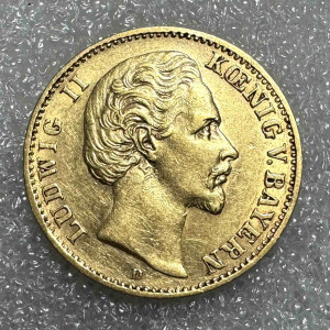 10 Марок 1876 рік Баварія.