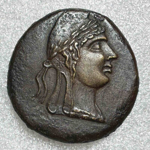 Обол 90-80 гг. до н.э. Горгиппия.