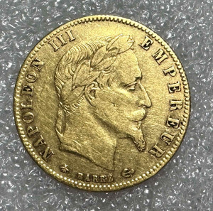 5 Франков 1866 год. Франция.