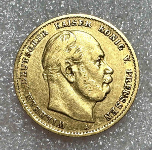 10 Марок 1875 год Пруссия.