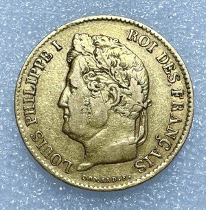 40 Франків 1835 рік  Франція.