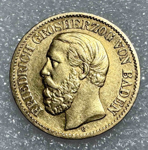 10 Марок 1873 год Баден.