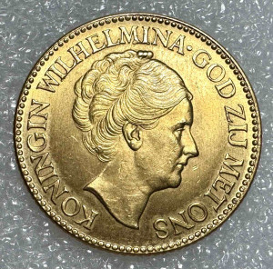 10 Гульденов 1927 год. Нидерланды.